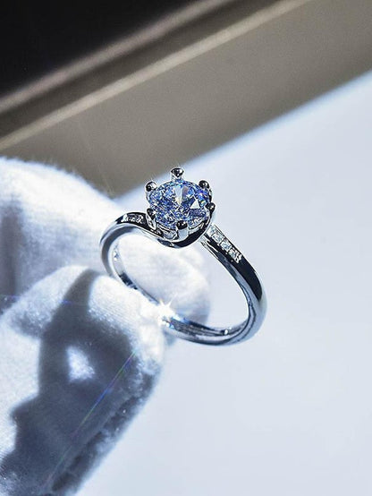 Wedding Ring For Anniversary Party Evening Gift Imitation Diamond Alloy Classic for Women