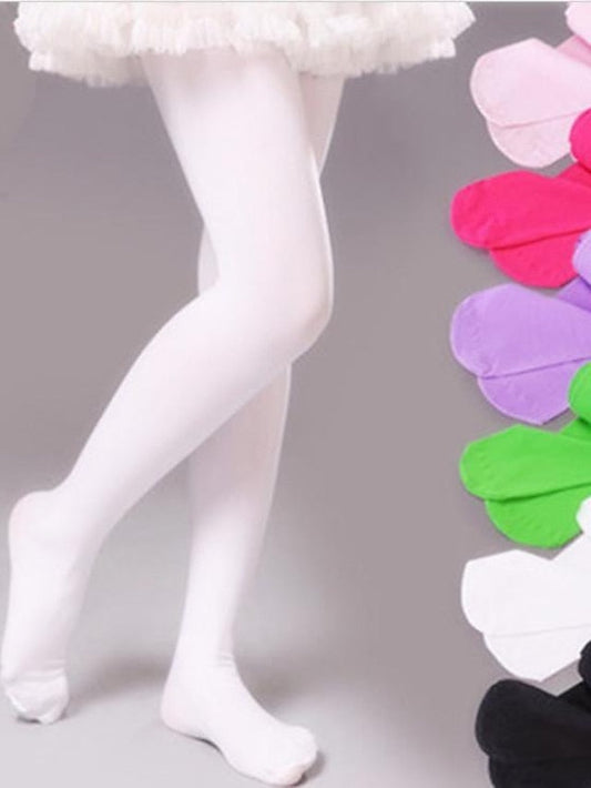 Kid's Panty Hose Wedding Party Daily Solid / Plain Color Spandex Nylon Classic Lolita Professional 1 Pair for Women