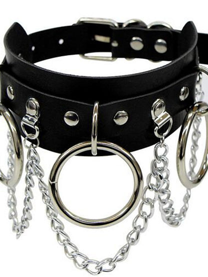 1PC Choker Necklace For Party Evening Birthday Party Leather Alloy Classic for Women