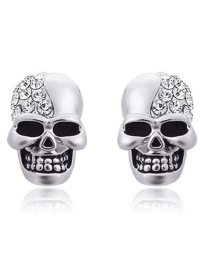 1 Pair Stud Earrings For Daily Festival Alloy Classic Skull for Women