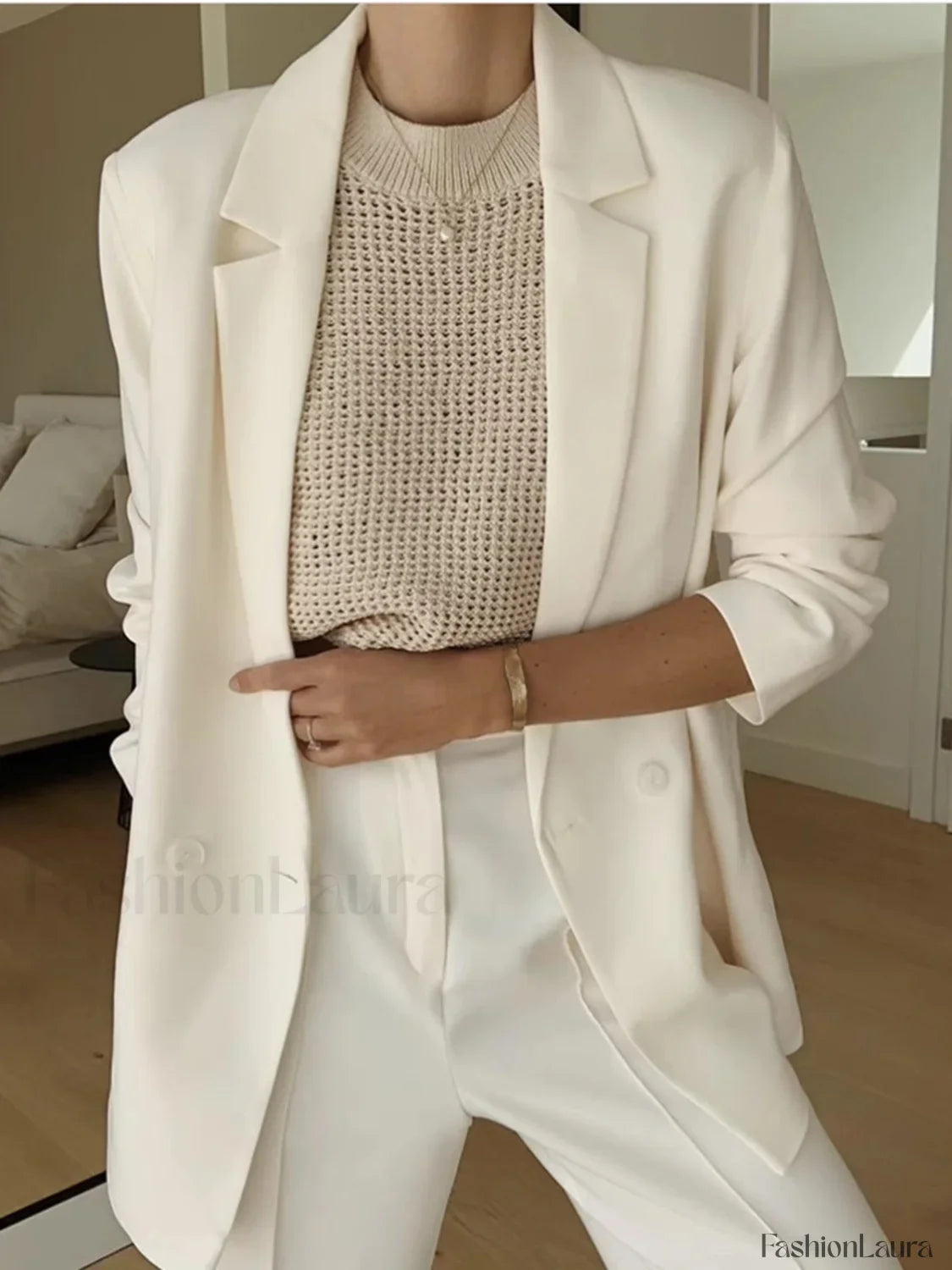 Knit Hollow Graceful Solid Vest