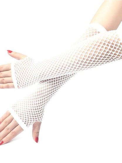 Gloves Fingerless Gloves Party Evening Gift Holiday Polyester Vacation Simple Sexy 1 Pair for Women