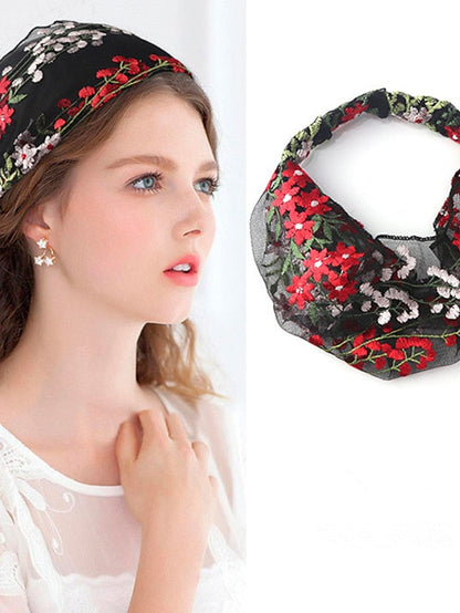 1PC Headbands Hair Band For Street Daily Holiday Birthday Classic Fabric Black White Red for Women