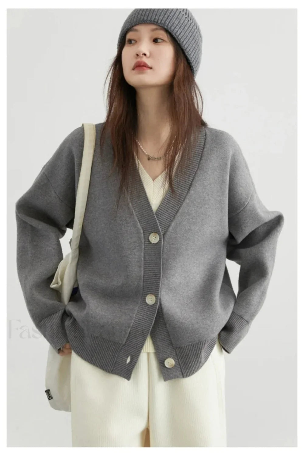 Korean Style Long Sleeve Cardigan