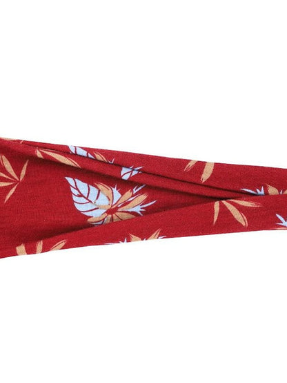 europe and the united states cross-border fashion sports hairband yoga bundle sweat-absorbing headband new ladies wide-brimmed printed headwear for Women