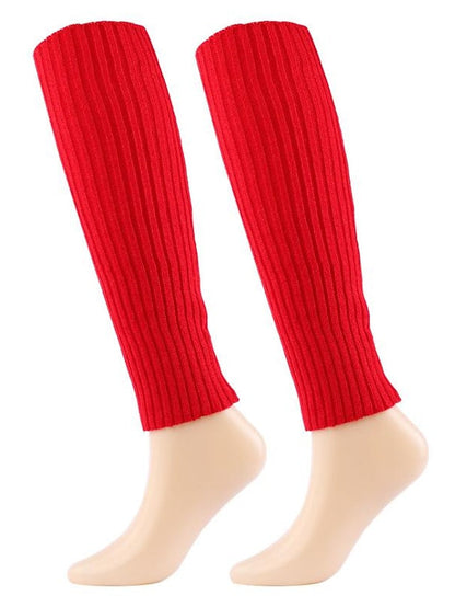 Leg Warmers Boot Cuffs Home Daily Solid Color Polyester Spandex Basic Casual Classic Warm Casual 1 Pair for Women