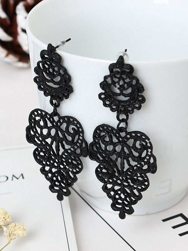 1 Pair Drop Earrings For Street Date Alloy Classic Fashion for Women