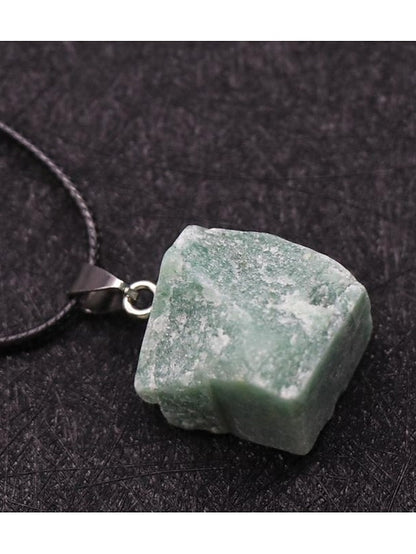 Europe And The United States New Original Stone Pendant Multi-Color Agate Stone Necklace for Women