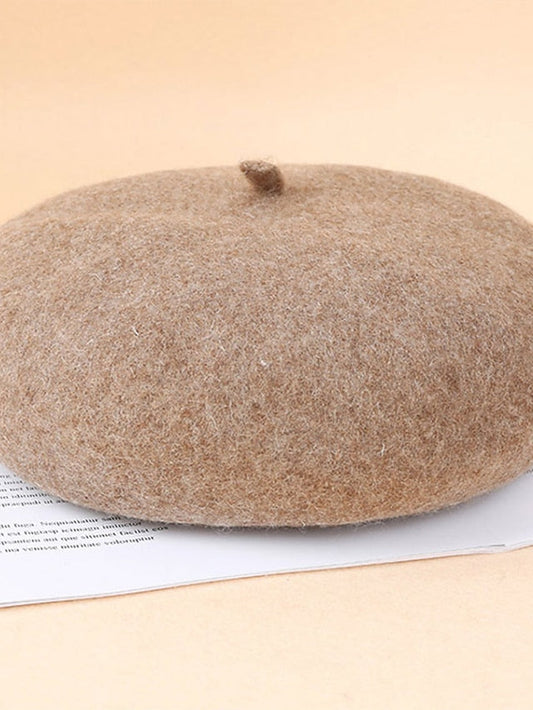 Hat Beret Hat Winter Hats Black Pink Wine Outdoor Street Daily Pure Color Pure Color Comfort Warm Fashion for Women