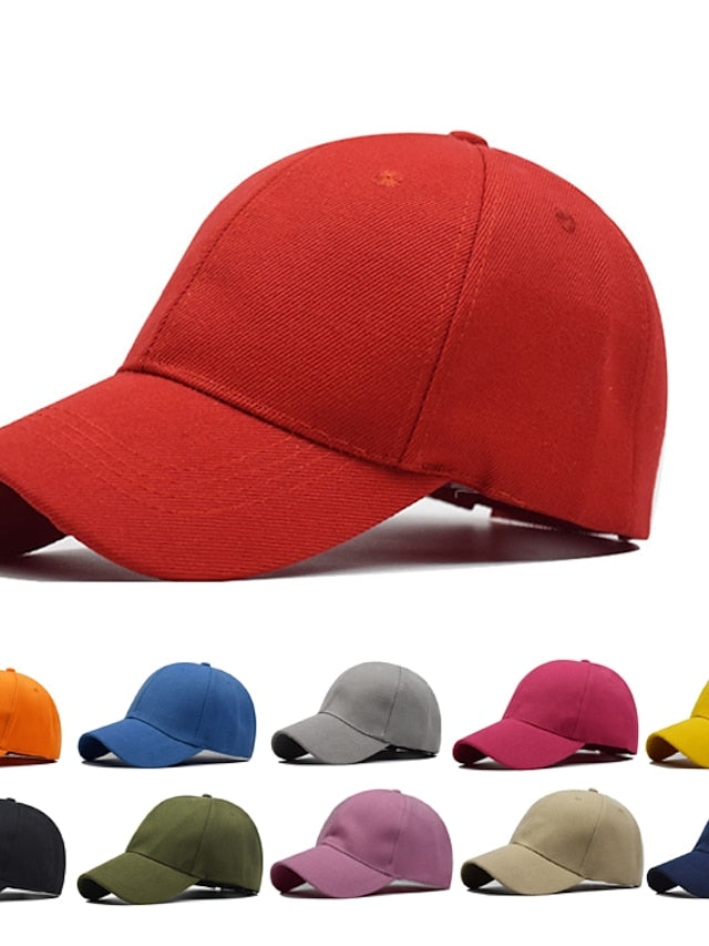 1pcs Unisex Cap Casual Solid Curved Sun Visor Baseball Cap Adjustable Snapback Hats For Women Men Hip Hop Cap Street Dad Hat for Women