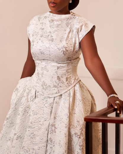 Printed Waist Sress