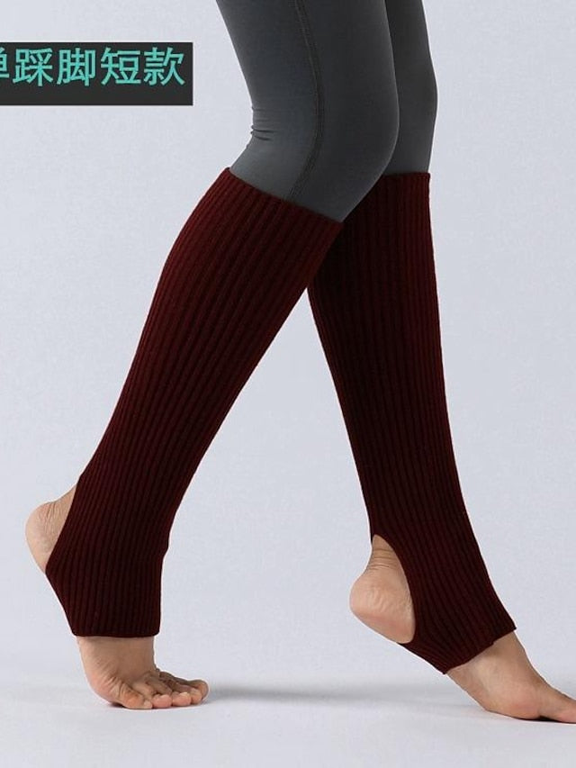 Kid's Leg Warmers Boot Cuffs Home Daily Solid Color Acrylic Fibers Basic Classic Warm 1 Pair for Women