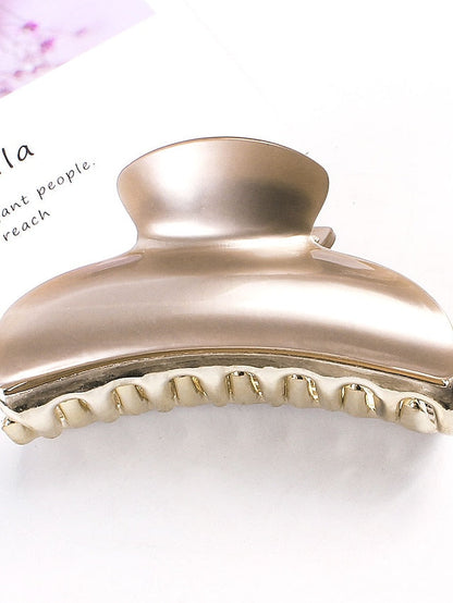 1pc Hair Claws Hair Clip For Street Gift Holiday Head Classic Plastic Alloy Black Champagne Brown for Women