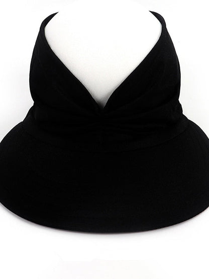 Sun Hat Floppy Hat Outdoor Daily Crystal / Rhinestone Solid / Plain Color Polyester Boho Casual Casual / Daily 1 pcs for Women
