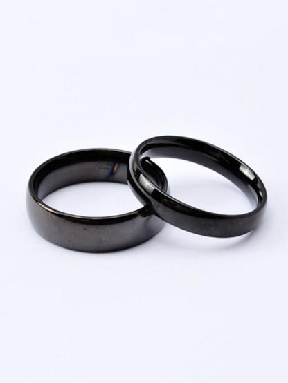 Couple Rings Band Ring For Wedding Anniversary Gift Titanium Steel Gold Plated Classic Love Friendship Gold Black for Women