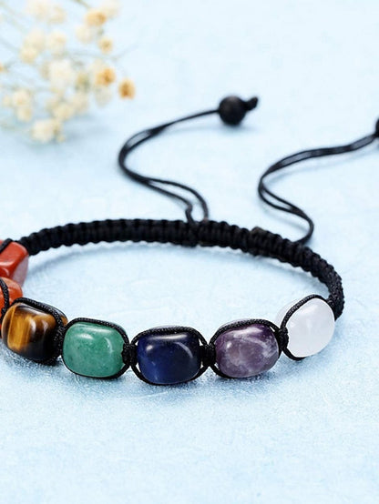 Men's Loom Bracelet Yoga Bracelet Classic Vintage Theme Stylish Stone Bracelet Jewelry Brown / Rainbow / Coffee For Gift Daily for Women