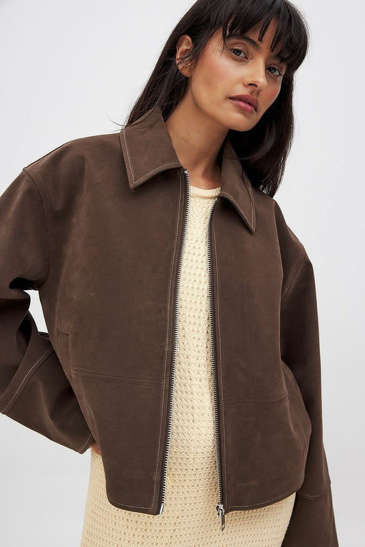 Ava Faux Suede Jacket