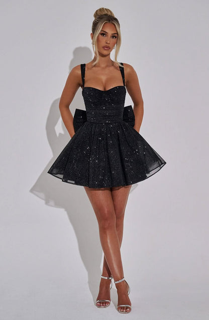 Ruby Bow Mini Dress