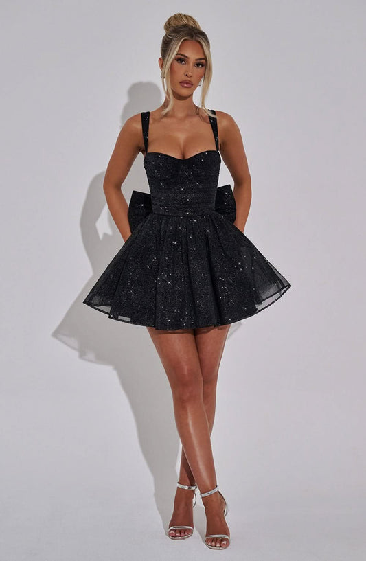 Ruby Bow Mini Dress