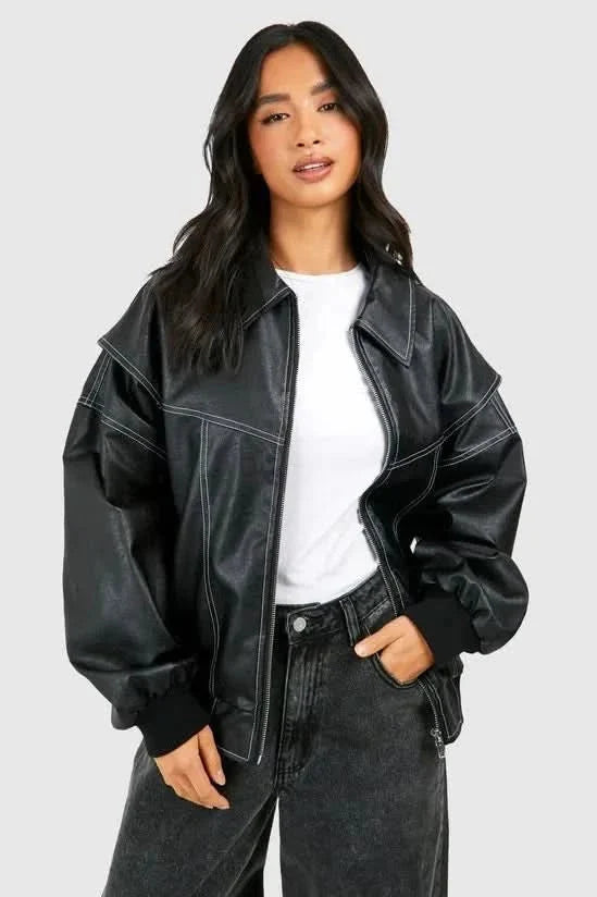 Sammyjane Red Leather Jacket