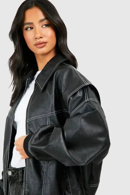Sammyjane Red Leather Jacket