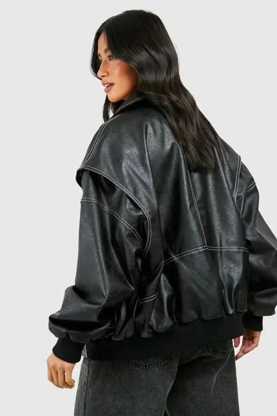 Sammyjane Red Leather Jacket