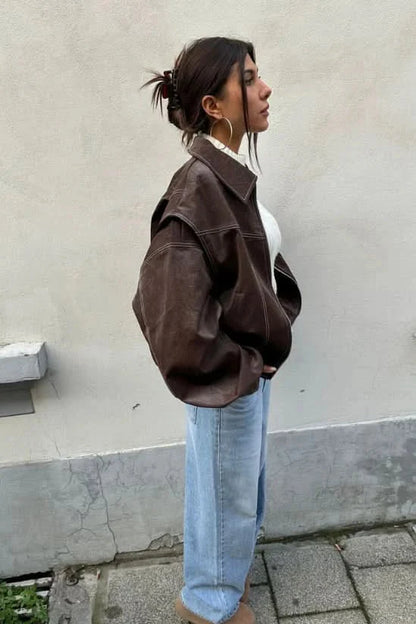 Sammyjane Red Leather Jacket