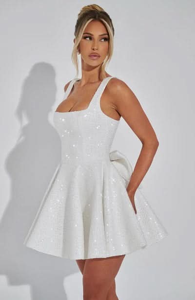 Sandy Bow Mini Dress