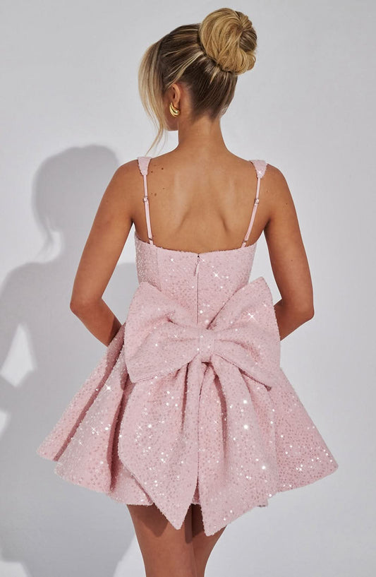 Sandy Bow Mini Dress