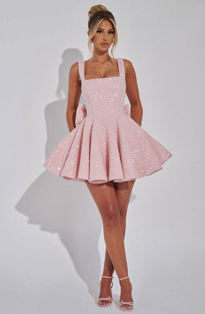Sandy Bow Mini Dress