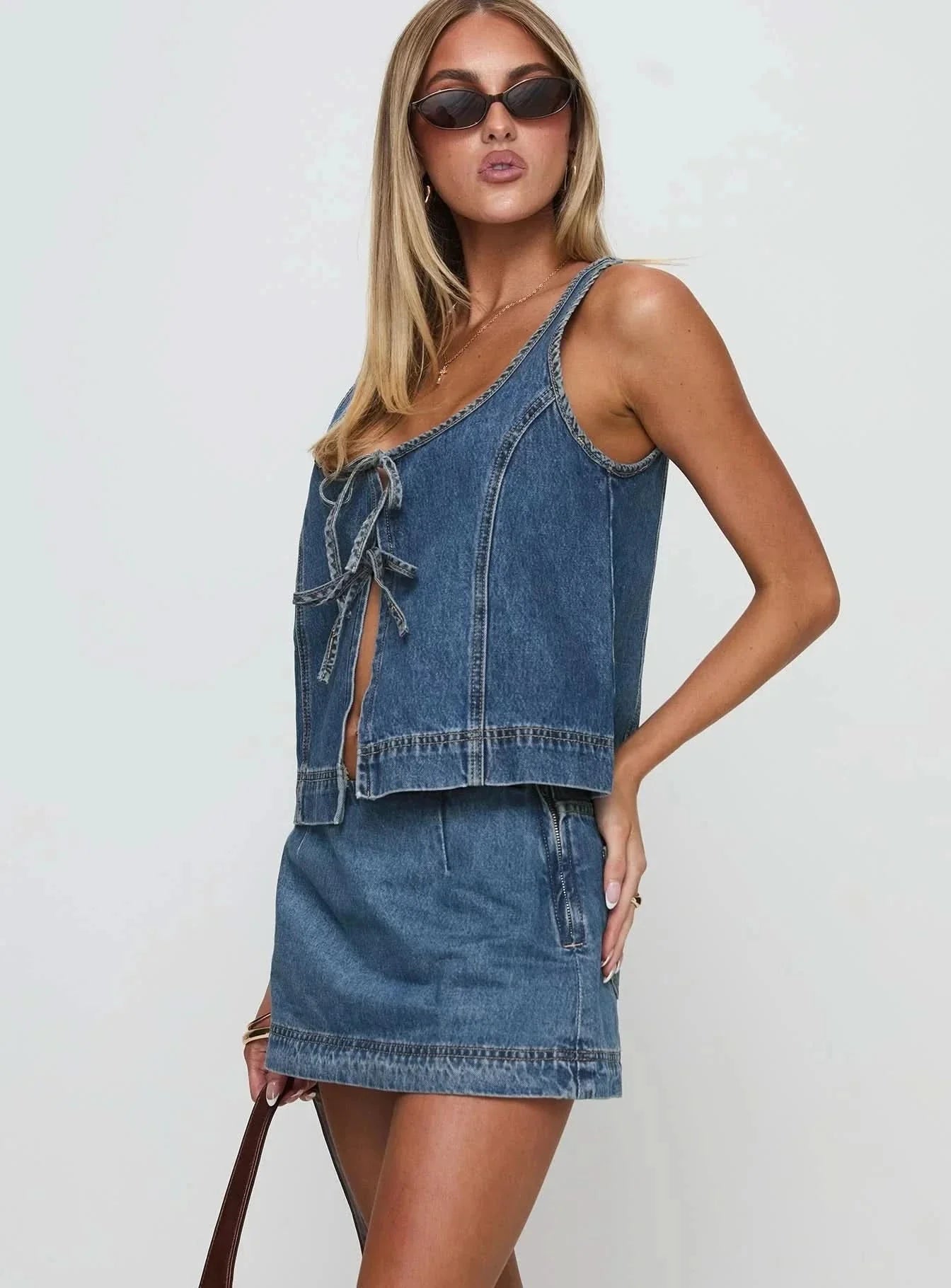 Stefenie Denim Set