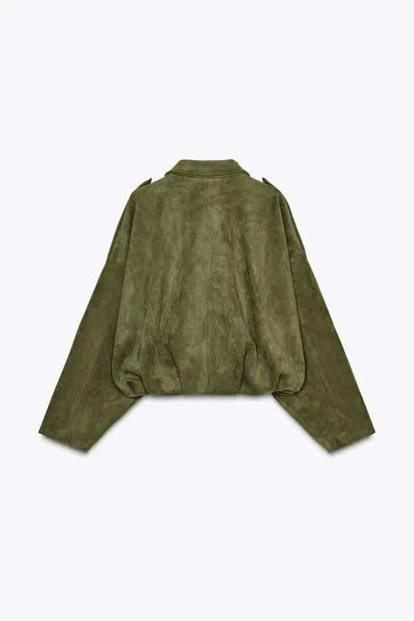 SUEDE BOMBER JACKET