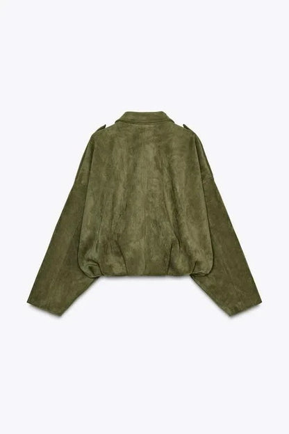 SUEDE BOMBER JACKET