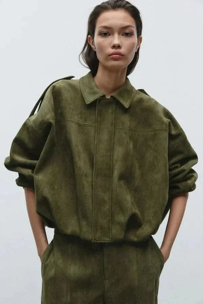 SUEDE BOMBER JACKET