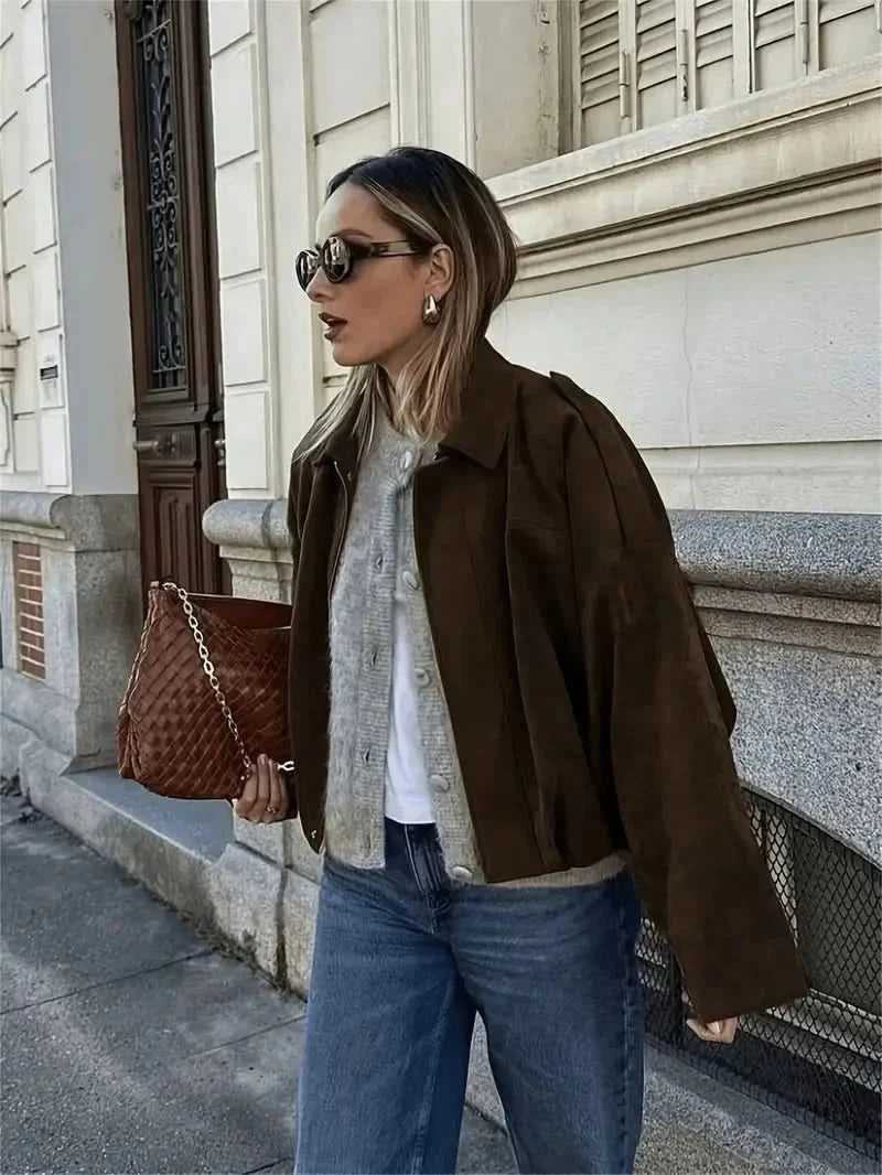 SUEDE BOMBER JACKET
