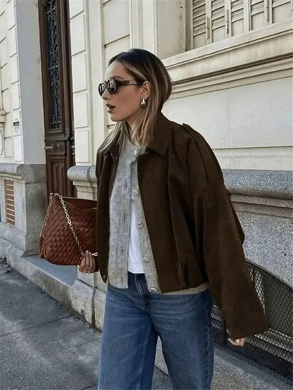SUEDE BOMBER JACKET