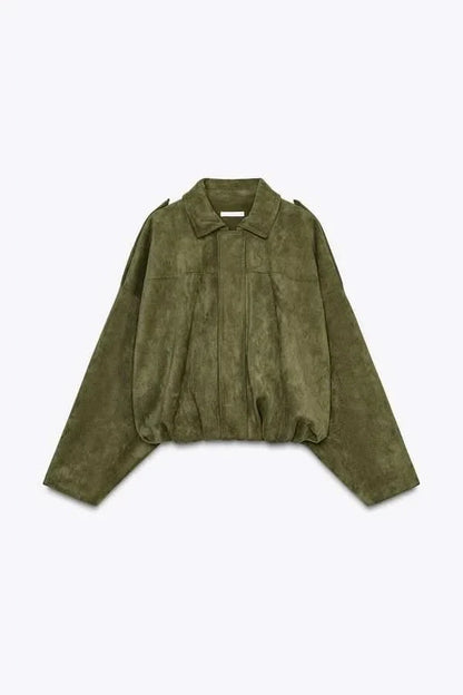 SUEDE BOMBER JACKET