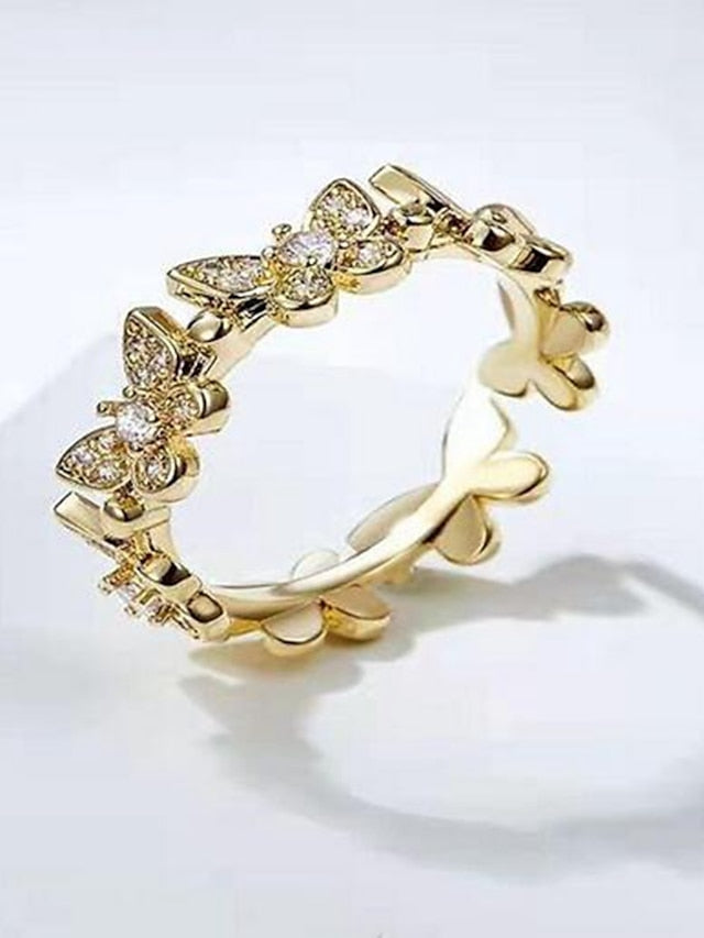 1PC Ring For Daily Date Alloy Classic Butterfly for Women