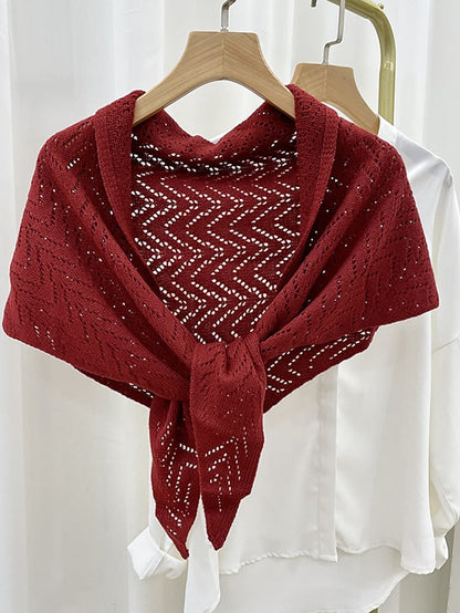 Fashion Knitted Crochet Hollow Fake Collar for Women Small Shawl Wrap Flase Collar Decor Female Shirt Detachable Collar for Women