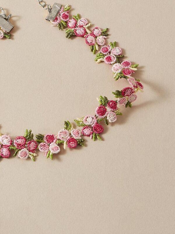 Lace Flower Choker for Women