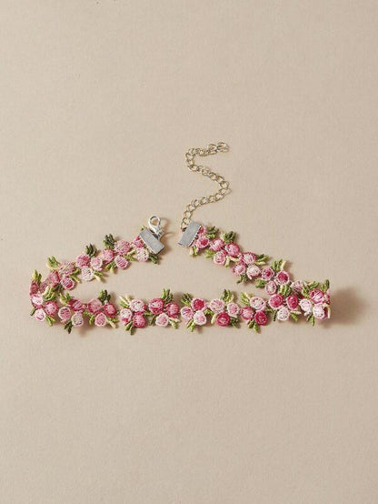 Lace Flower Choker for Women