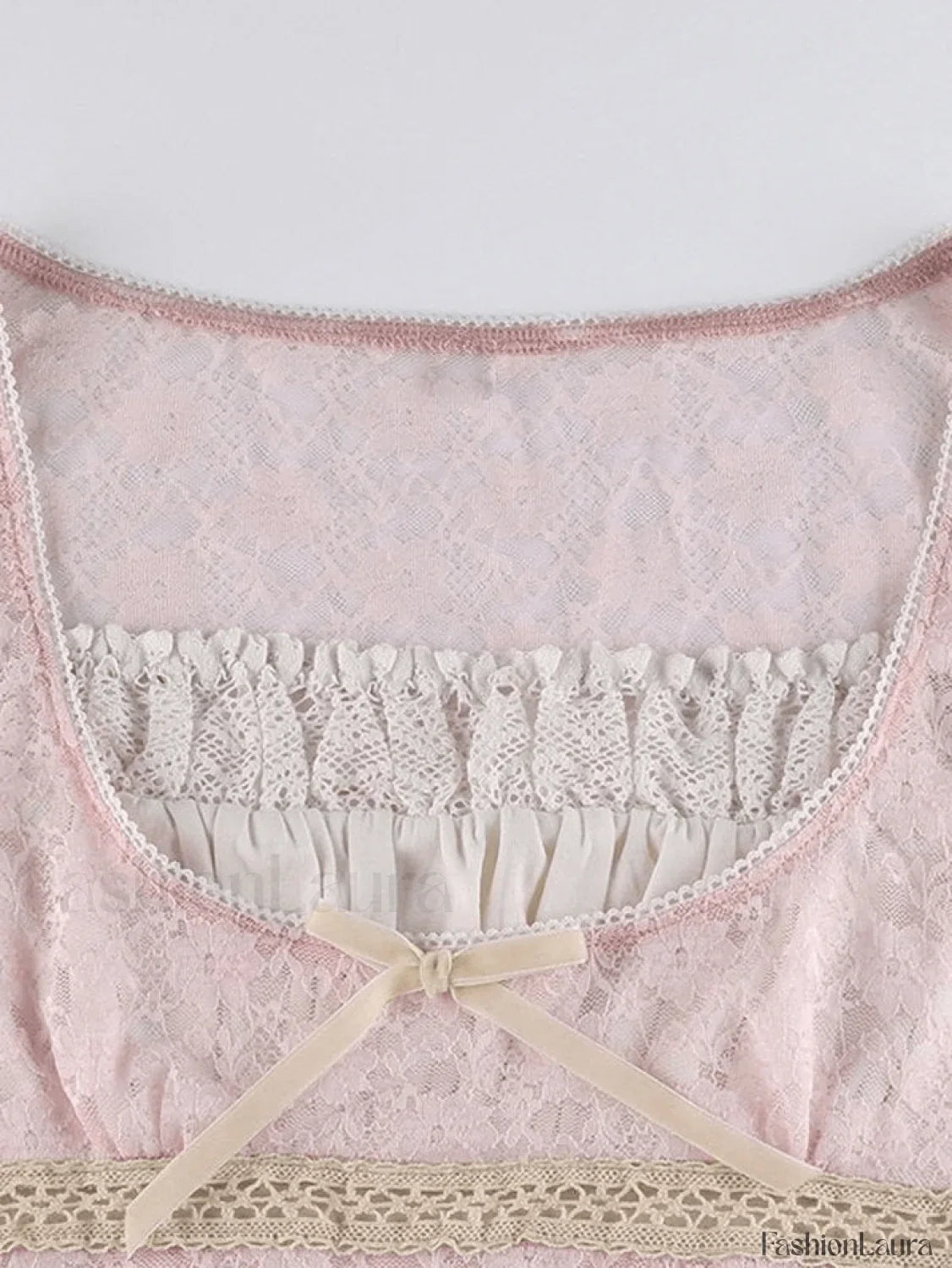 Lace Patchwork Crop Blouse