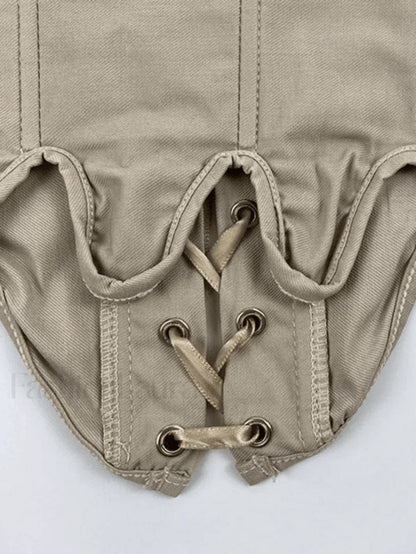 Lace Up Corset Top