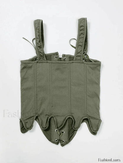 Lace Up Corset Top