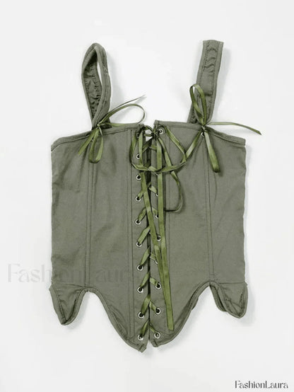 Lace Up Corset Top