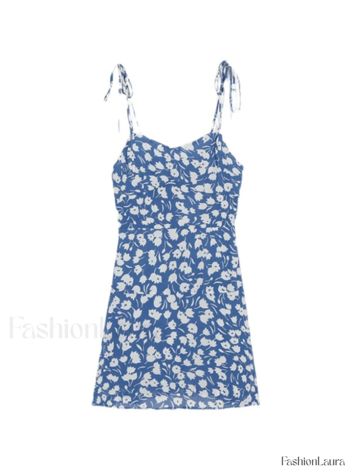 Lace Up Summer Floral Mini Dress