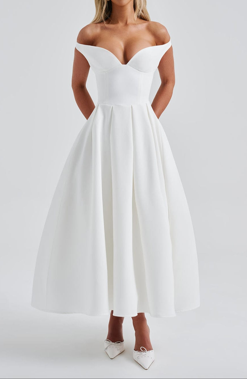 Galilea Midi Dress - Ivory