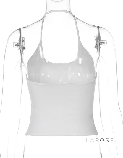 Aditi Halter Backless Crop Top