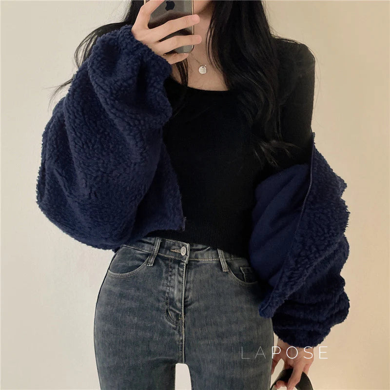 Akilah Cozy Stand Collar Cardigan