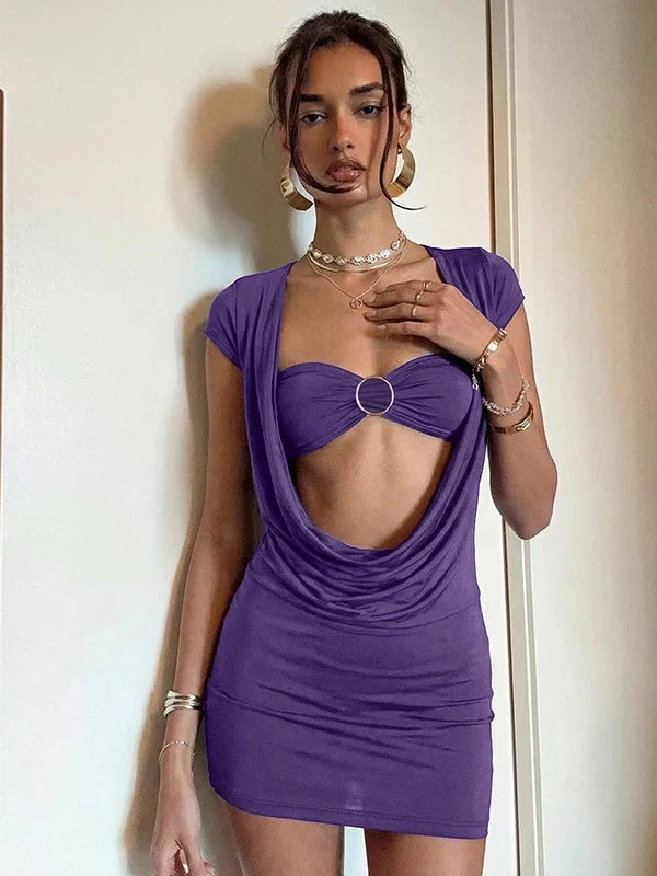 Alanah Cut-Out Mini Dress Set